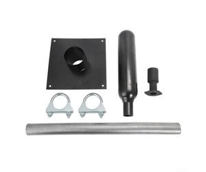 Generator Exhaust Extension Muffler Silencer Kit With Insulated Wall Mount for Noise Reduction And Exhaust Safety In Generator Sheds