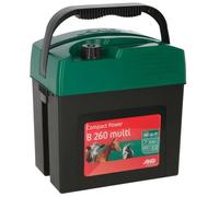 AKO Compact Power B 260 Multi, Electric Fence Device Classic, 9 V Dry Battery Device, Input 0.38 J, Max. Voltage 9,800 V, for Fences up to 4 km, Made in Germany