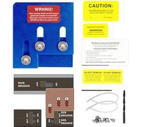 Generator Interlock Kit Compatible with Square D QO or Homeline 150 or 200 amp Panels, 1 3/8 inches Spacing Between Main and Branch Breaker, Generator Horizontal Electrical Interlock Kit (Blue)