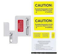 Generator Interlock Kit for BR Series 150 & 200 Amp Panels with Aluminum Alloy Material and Instruction Guide for Installation
