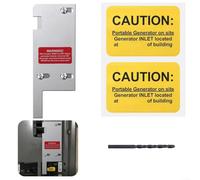 Generator Interlock Kit for ITE Gould for Murray 150 & 200 Amp Panels, Aluminum Alloy Safety Bracket with Anodized Finish, Includes Drill Bit(for SD-200VL)