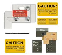 Generator Interlock Kit for ITE Gould for Murray 150 & 200 Amp Panels, Aluminum Alloy Safety Bracket with Anodized Finish, Includes Drill Bit(for SD-100A)