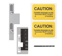 Generator Interlock Kit for Murray Gould ITE 150 200 Amp Panels, Aluminum Alloy Safety Lockout with 1-1/4 Inch Spacing, Silver Finish(SD200SA)