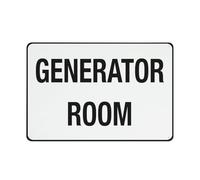 Generator Room Sign Warning Sticker-Security Sign Outdoor Sign 12 X 8 Inches