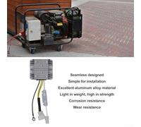 Generator Voltage Regulator 5kW for 186F Engine, 4-Wire DC12V with Aluminum Alloy Body, Compatible with Single-Phase Generators