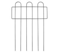 generic 0-Pack Decorative Iron Garden Fence Panels with Ground Stakes, Animal Barrier for Flower Beds, Lawn Edging, Pet Enclosure - Easy Hammer-in Installation