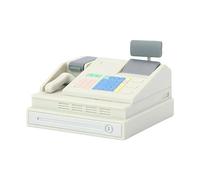 Generic 1/12 Dollhouse Cash Register Simulation Micro Landscape Scene Model, White