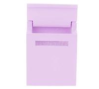Generic 1:12 Mini Dollhouse Wood Mailbox Colorful Flip-Top Mailbox for Doll House Decoration Scene Model Pink/Green/Purple/Blue/Red Suitable for 1/12 Doll House and (Purple)