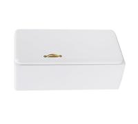 Generic 1:12 Miniature White Dollhouse Refrigerator Eco-Friendly Wood Four Layer for Dollhouse Decoration (refrigerator)