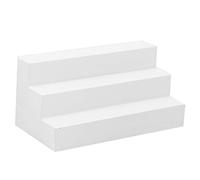 Generic 1:12 Miniature White Dollhouse Stair DIY Model Toy Accessory for Villa Scene Eco-Friendly Wood Material (white steps)