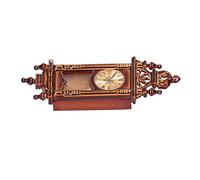 Generic 1:12 Scale Antique Miniature Wall Clock Exquisite Dollhouse Decor for Room Box, Sturdy Wooden Alloy Material, Great for Role Playing, Creativity