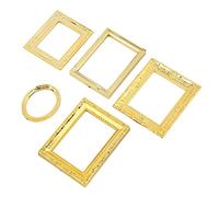Generic 1:12 Scale Dollhouse Mirror Frame, Dollhouse Mirror Toys 1:12 Frame Miniature Picture Miniature