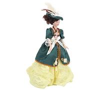 Generic 1/12 Victorian Lady Beautifully Decorated Miniature Porcelain Doll for Doll House Decoration