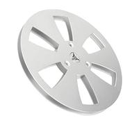 Generic 1/4 7 Inch Aluminum Alloy Empty Reel with 6 Hole Design for Recording Tape Decks, Durable Reel for Universal to Applicability Silver
