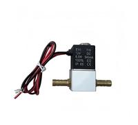 Generic 1/4" Normally Closed Compressor Valve 12V 24V 110V 220V Pneumatic Aluminum Solenoid Valves Voltage for Air Valve Water Gas Hot(10mm,AC 220V)