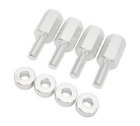 Generic 1.5 Inch Fit for Seat Riser Set of 4, Adjustable Height Lift Mounts for Enhanced Visibility and Comfort for Maverick X3 All Years (Silver)