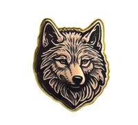 Generic 1.5"" Wolf Enamel Lapel Pin Jewelry | Wolf Brooches Pins for backpacks | Wolf Brooch Pin Button Buttons