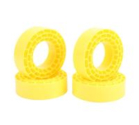 Generic 1.55 Inch RC Tire Insert Silicone Double Layer Design for Enhanced Shock Absorption and Stability for All Terrain Driving (Yellow)