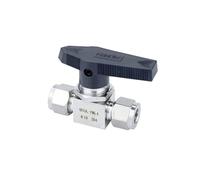 Generic 1/8" 1/4" 3/8" 1/2" 3/4" 3 4 6 8 10 12-25mm OD Tube Compression Union Ball Valve 316L 304 Stainless Steel Water Gas Fuel(9.52mm 3l8 Inch,SS316L)