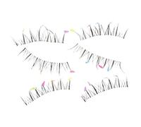 Generic 1 Box Colorful Love False Eyelashes Comic Eye Lashes Make up Kit Makeup Kit Masquerade Eyelashes Halloween Lashes Black Eyelashes DIY Lash Extension Kit Salon Eyelashes Nylon
