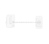 Generic 1 Pack No Drilling Window Restrictors, Adjustable Window Safety Locks with Stainless Steel Chain, for UPVC Metal Wood Sliding Windows, Home Security & Pet Protection