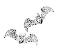 Generic 1 Pair Bat Earrings for Women Delicate Halloween Ear Studs Lightweight Aesthetic Jewelry Gothic Style Festival Accessories for Teen and Halloween Decoration