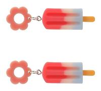 Generic 1 Pair Cute Ice Cream Earrings for Colorful Dangle Drop Earrings Unique Dessert Ear Decorations Lightweight for Parties and Everyday Wear Durable Material