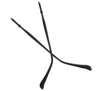 Generic 1 Pair Glasses Arm Replacement in Black Alloy with Comfort-Oriented Tips and Effortless Assembly, Full Covered Metal Eyeglass Temple Parts for Sun Eyewear and Spectacle Frame