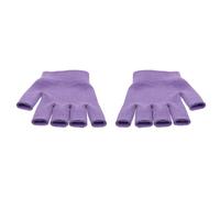 Generic 1 Pair Moisturizing Gloves for Women Fingerless Hand Care Gloves Skin-Friendly Knit Fabric and Gum Dipping Material for Beauty Care and Daily Use