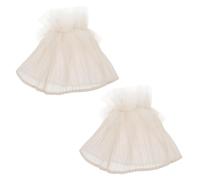 Generic 1 Pair Nail Art Photography Props Decoration Wedding Decor Lace Shirts for Women Blouses for Women Ladies Blouses Dress Shirts for Women Women's Blouses DIY Sleeve Cuff Mesh White
