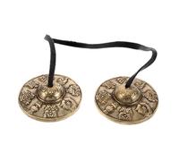 Generic 1 Pair Nepal Bell Ringing Bell Chimes Tingsha Cymbals Meditation Tingsha Bells Brass Tingsha Bells Chime Bells Tai Chi Bell Tingsha Bells Hand Cymbals Golden Copper