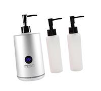 Generic 1 Piece Massage Oil Bottle Heater Single Electric Warmer LED Display Portable Temperature Adjustment PP Material Suitable for Spa Beauty Treatment Tra, Silver