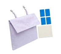 Generic 1 Piece Removable Portable Washable Cooling Pouch with Metal Hanging Loop, Space-Saving Design for Pets, Suitable for, Purple with 4 Box