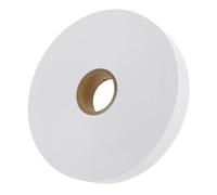 Generic 1 Roll Blank Garment Labels White Non-Woven Fabric Textile Neck Labels Oil-Resistant Clothing Wash Care Tags for Sewing and Apparel Use
