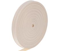 Generic 1 Roll Cotton Ribbon Webbing Craft Soft Plain Weave Fabric Strap Stylish Simple Solid Colour Design Versatile Sewing Canvas Bags Handmade Items