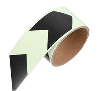 Generic 1 Roll Glow in The Dark Directional Marking Tape Reflective Safety Warning Tape Adhesive Tape Heavy Duty Hazard Caution Tape for Outdoor Use