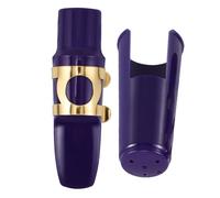 Generic 1 Set Alto Saxophone Mouthpiece Alto Saxophone Accessory Kit Alto Sax Parts Saxophone Supply Sax Mouthpiece Cap Sax Mouthpiece Kit Mouthpiece Parts Sax Accessory Sax Cap Blue Metal