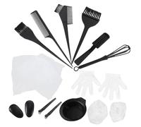 Generic 1 Set DIY Hair Coloring Oil Highlighting Spray Hair Colour Remover Detangle Hair Brush Applicator Hair Kit Bleached Directions Hair Dye Bristle Detangler Toner Plastic Black
