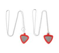 Generic 1 Set Guitar Pick Necklace Bass Necklace Bass Lanyard Ring Sensor Water Pipes Pipeline Adapters Bass Pick Clip Couple Bracket Equipment Bulb Bass Guitar Adapter Metal Red