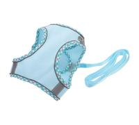 Generic 1 Set Reflective Retractable Chewers Muzzle Bell for Door Potty Carrier Small Harness Puppies Buttons Sky-blue Polyester