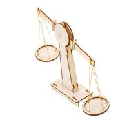 Generic 1 set Wooden Balance Scale DIY for Educational Handmade for Boys and Promotes Early Development and Simple Numerical Calculation Skills for Home Learning and Science Experiments
