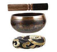 Generic 1 Set Yoga Meditation Bowl Copper Singing Bowl Buddhism Accessory Yoga Singing Bowls Multi-function Sound Bowl Sound Bowls Decorative Buddhism Bowl Singing Bowl