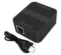 Generic 1 Splitter for Cable Adapter Ethernet Outlet Multi Cable Tester Powerline Network Plug Coax Splitter Plastic Black