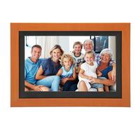 Generic 10.1 Inch Electronic Photo Frame, HD IPS 100-240 V Screen, Background Music, 10.1-inch Wooden Wooden Photo Frame, Multifunction Video for the Home (UK Plug)