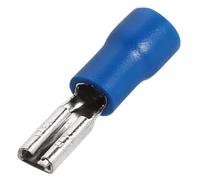 Generic 10~100 Female Crimp Terminal 2.8 4.8 6.3mm Insulated Spade Wire Connectors Red blue yellow Electrical Wiring Cable Plug(Blue 2.8mm,50PCS)