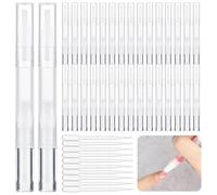 Generic 10 Droppers, 50 Pcs 3 Ml Empty Cuticle Oil Pens, Empty Nail Oil Pens, Clear Twist Pens With Brush Tips, Cosmetic Lip Gloss Containers, Eyelash Growth Liquid Tubes