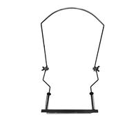 Generic 10-Hole Harp Neck Support, Lightweight Metal Structure with Anti-Scratch Pads, Ideal for Performance Beginners, black