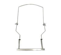 Generic 10-Hole Harp Neck Support, Lightweight Metal Structure with Anti-Scratch Pads, Ideal for Performance Beginners, silver