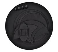 Generic 10 Pcs Drum Mute Pads, High Hardness and High Elastic Foam Rubber Material, Thickness of 5 Mm, Silencer Drumming Practice Pad Bass Drums Quiet Sound Off Black