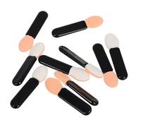 Generic 10 Pcs Makeup Brush Eye Shadow Sticks Mini Eyeshadow Brush Small Eyeshadow Lip Wand Eyeshadow Sponge Eyelid Highlighter Lip Cream Black